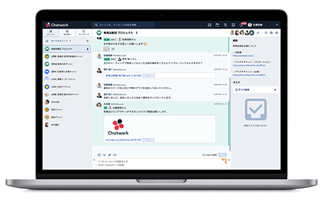 ChatworkのアプリPC画面